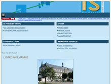 Tablet Screenshot of isfecnormandie.fr